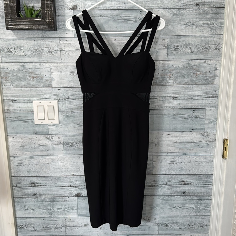 XSCAPE BLACK BODYCON DRESS - Picture 2 of 10